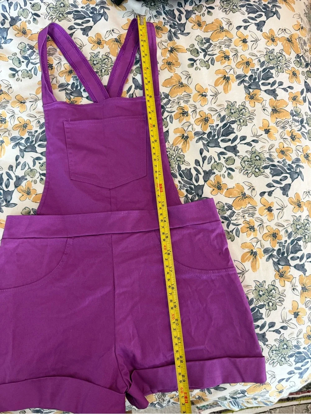 Weissman Purple Short Overalls with Matching Bandana